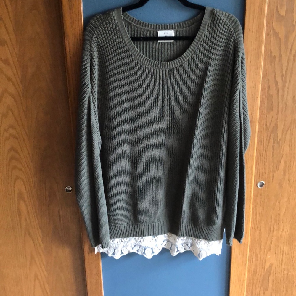 Pins and Needles Scoop Neck Sweater